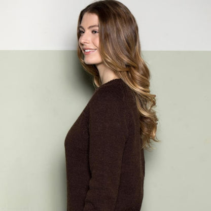 Strikk The Look: Elben-genser mørk brun