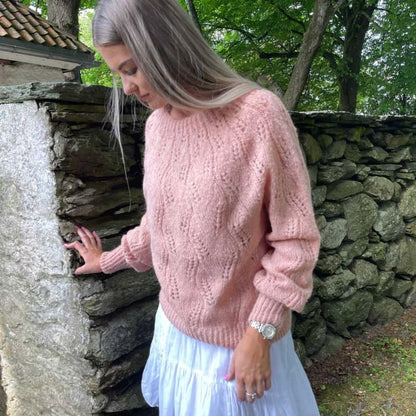 Strikk The Look: Girasol-genser fersken