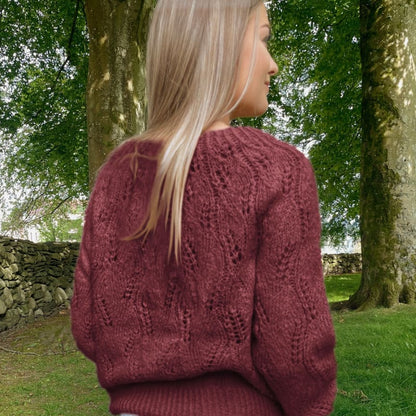 Strikk The Look: Girasol-genser vinrød