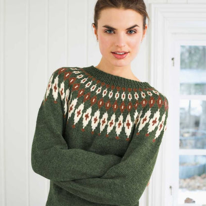 Strikk The Look: Gyri-genser flaskegrønn