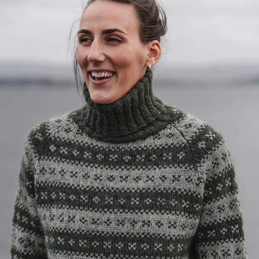 Strikk The Look: Håndballgenser armygrønn