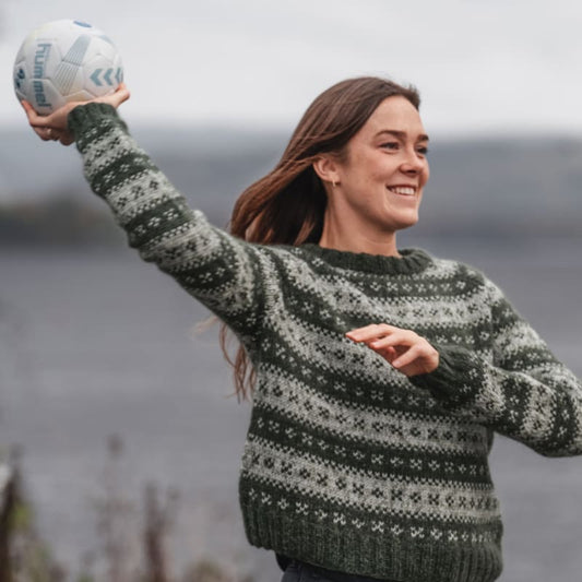 Strikk The Look: Håndballgenser armygrønn