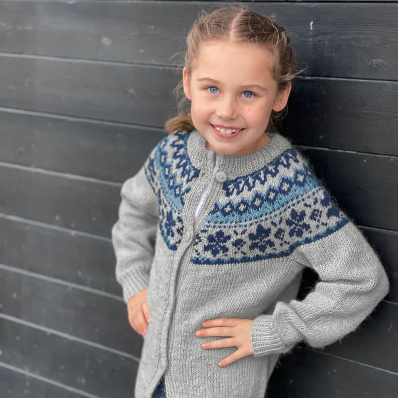 Strikk The Look: Ida-jakke barn