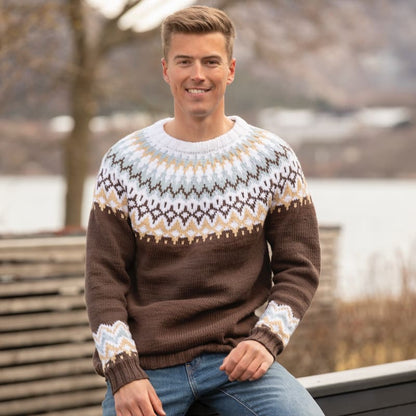 Strikk The Look: Ingefær-genser brun