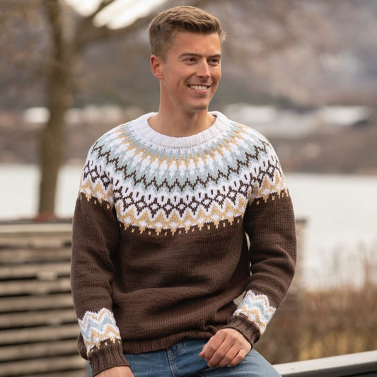 Strikk The Look: Ingefær-genser brun