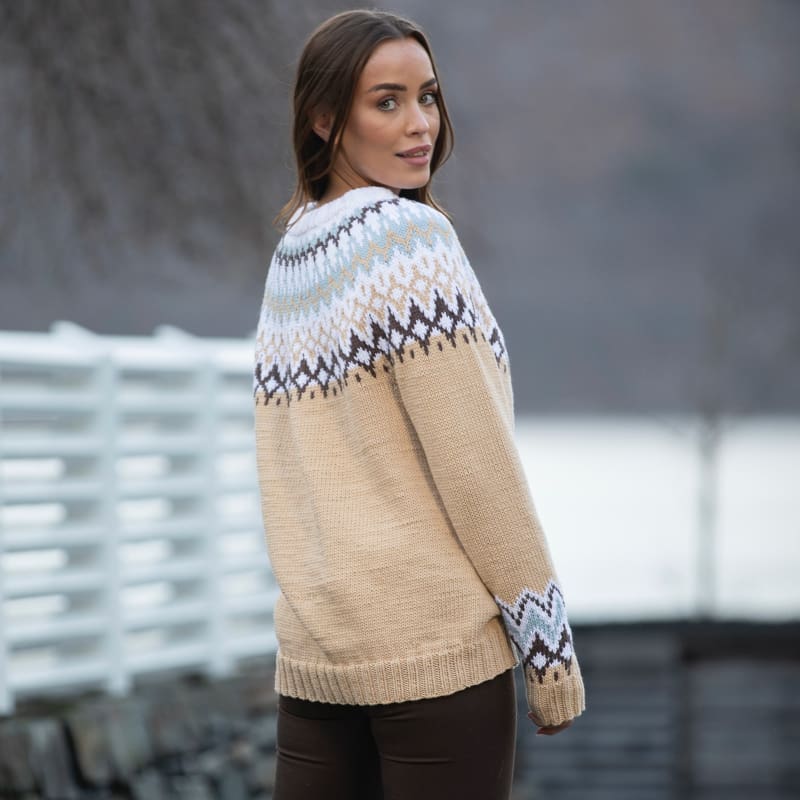 Strikk The Look: Ingefær-genser vanilje