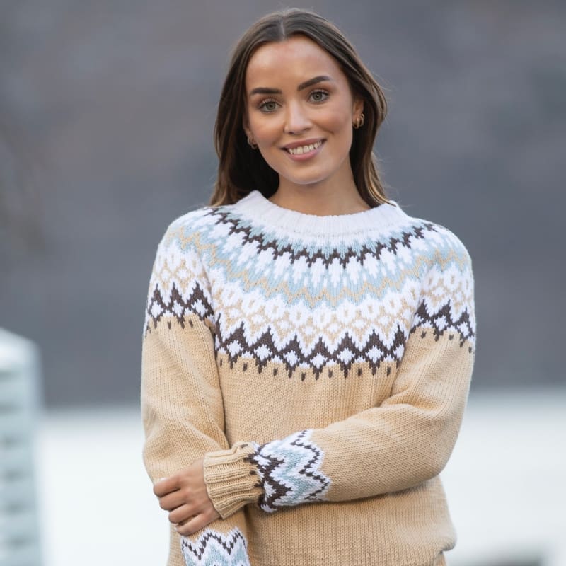 Strikk The Look: Ingefær-genser vanilje