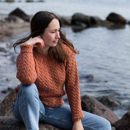 Strikk The Look: Julia-genser dus aprikos