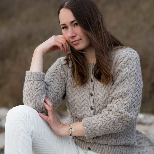 Strikk The Look: Julia-jakke beige