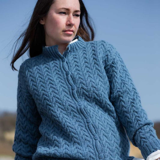 Strikk The Look: Julia-jakke lys denim