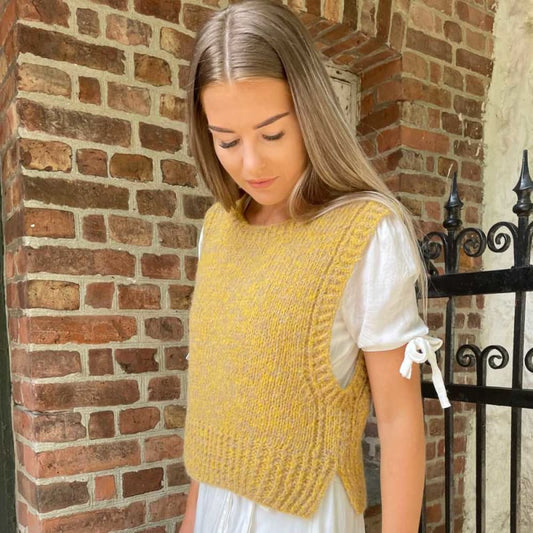 Strikk The Look: Kalasitt-vest gul