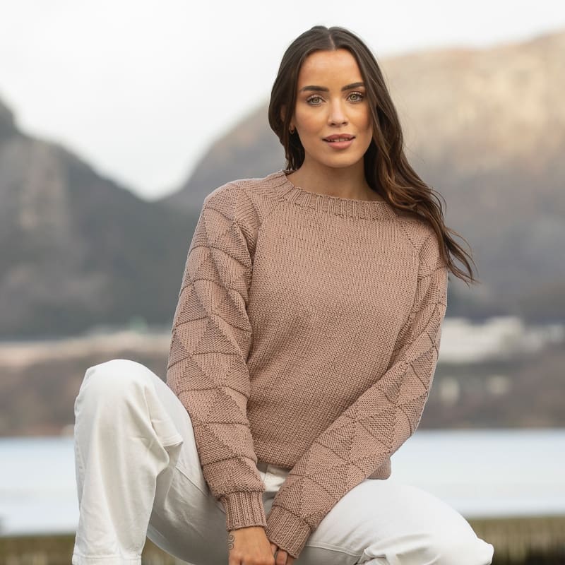 Strikk The Look: Koriander-genser mellombrun