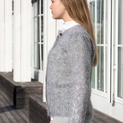 Strikk The Look: Lace-jakke Grå