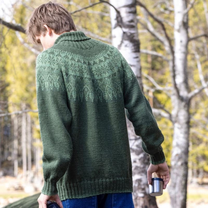 Strikk The Look: Lifjell-genser flaskegrønn