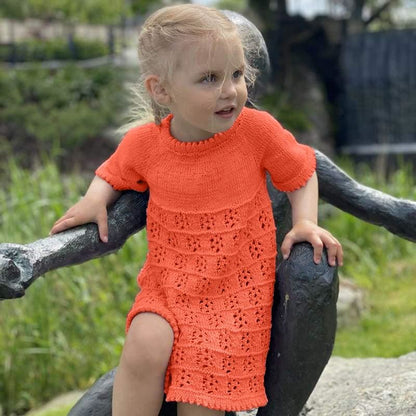 Strikk The Look: Lissy-kjole oransje