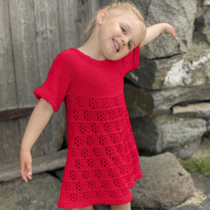 Strikk The Look: Lissy-kjole rød