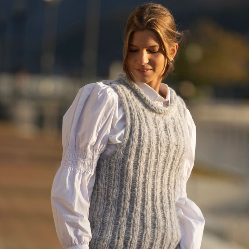 Strikk The Look: Long-vest