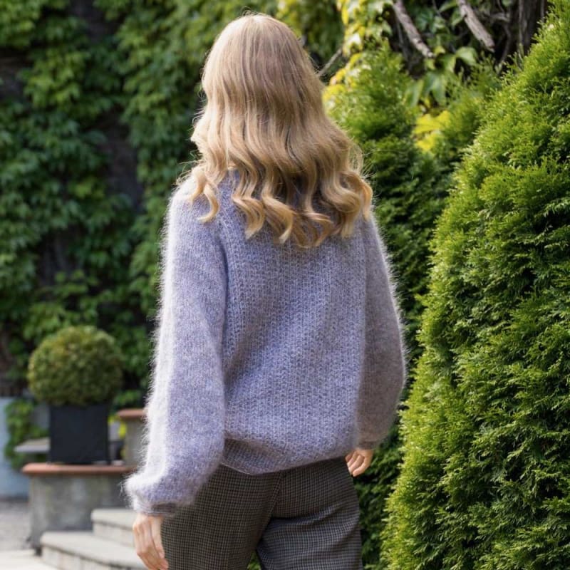 Strikk The Look: Malin-jakke grå