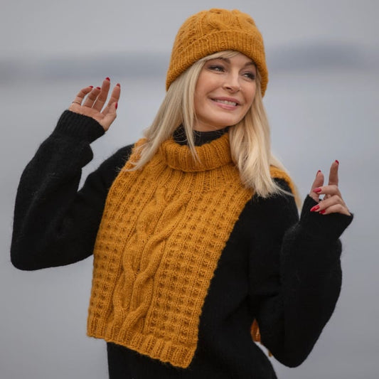 Strikk The Look: Malm lue og hals