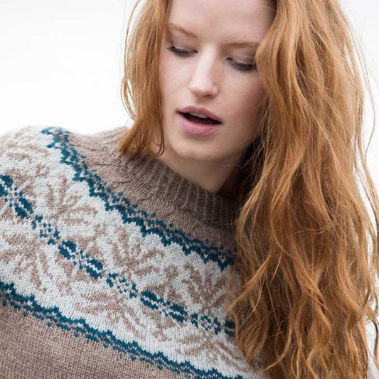 Strikk The Look: Maria-genser Lys brun
