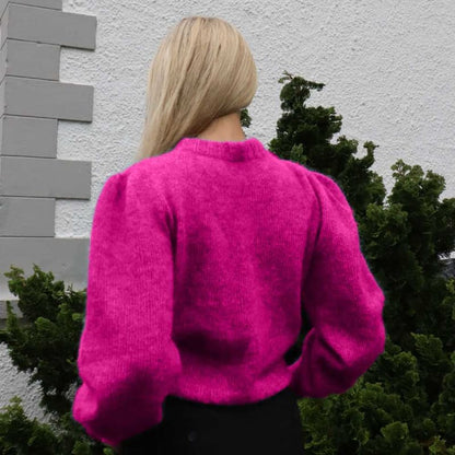 Strikk The Look: Misty-jumper pink lang erm