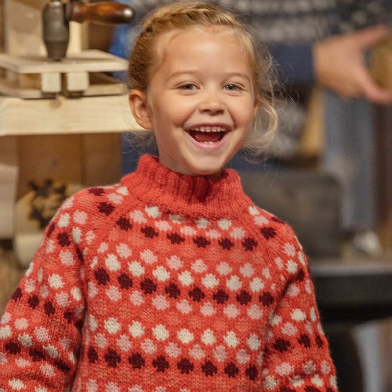 Strikk The Look: Oppfinner-genseren barn rosa