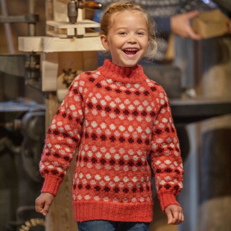 Strikk The Look: Oppfinner-genseren barn rosa