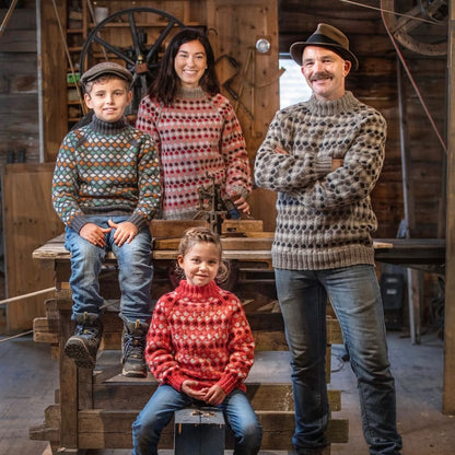 Strikk The Look: Oppfinner-genseren barn jeansblå