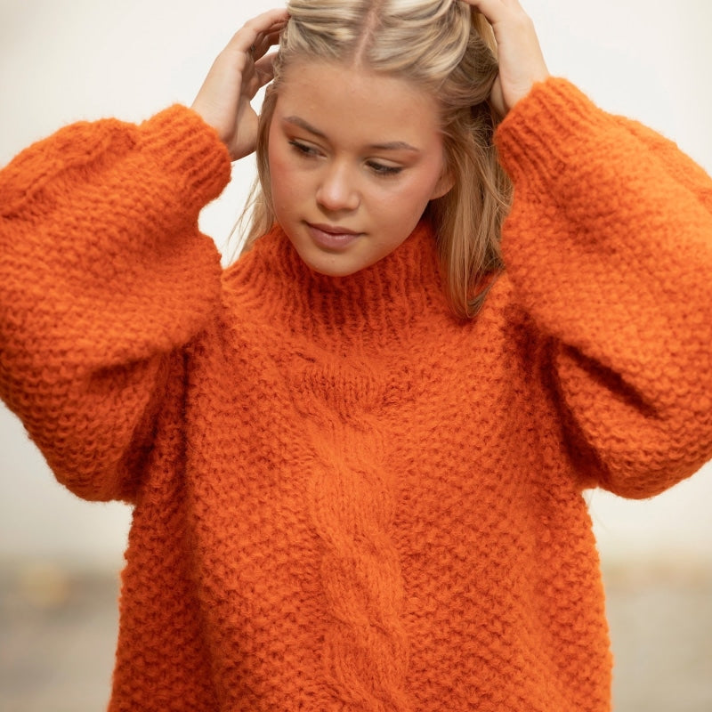 Strikk The Look: Ori- genser orange