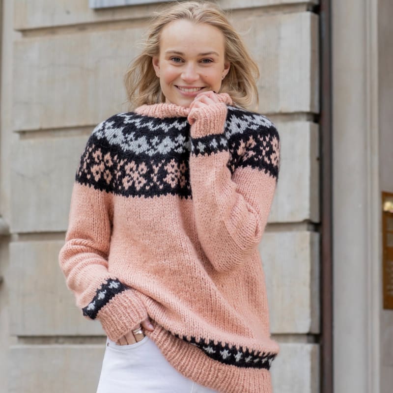 Strikk The Look: Orion-genser pudderrosa