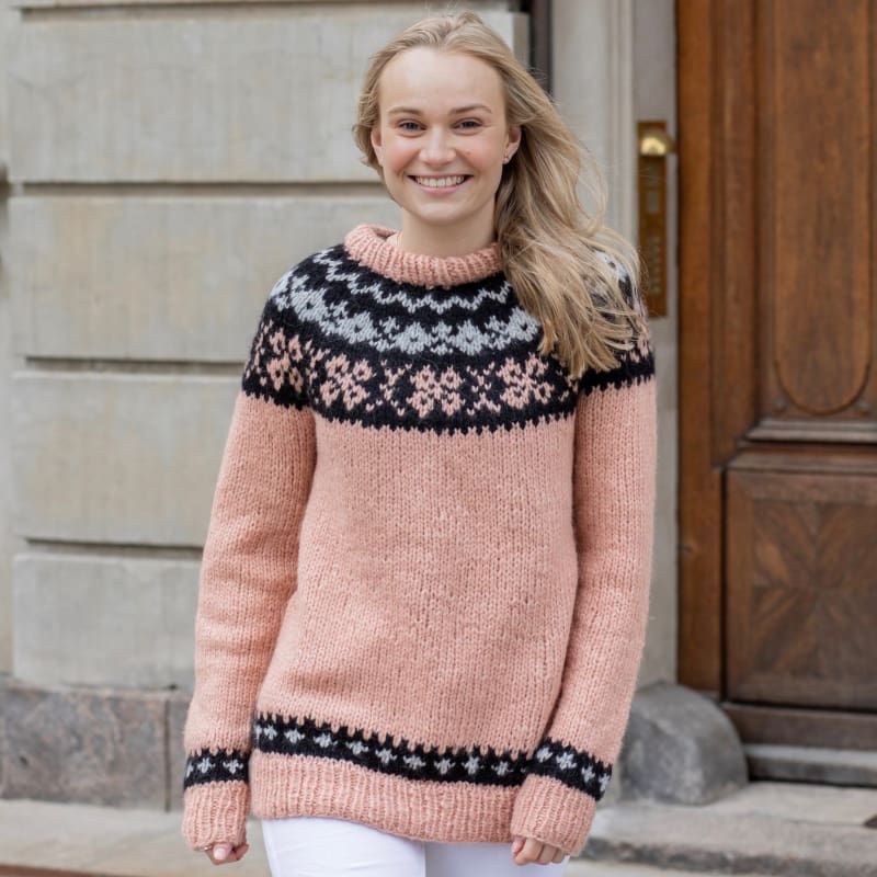 Strikk The Look: Orion-genser pudderrosa