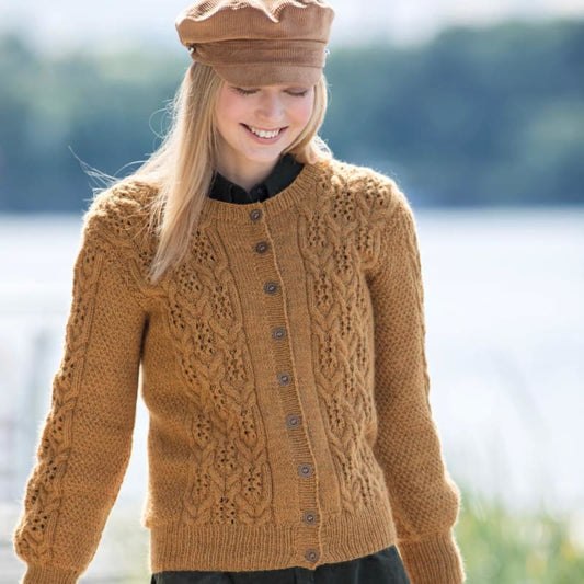 Strikk The Look: Paula-cardigan gul