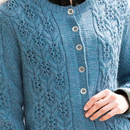 Strikk The Look: Paula-cardigan lys denim