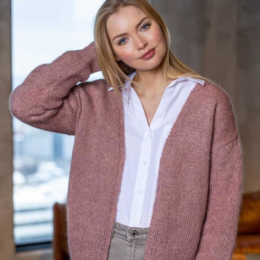 Strikk The Look: Dugg-jakke rose