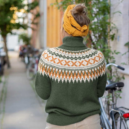 Strikk The Look: Rallar-genser grønn pure merino