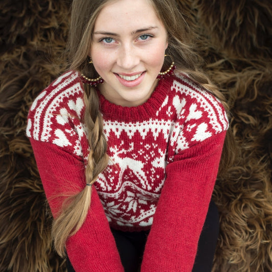 Strikk The Look: Reinsdyr-genser