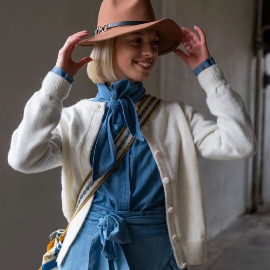 Strikk The Look: Salome-cardigan hvit