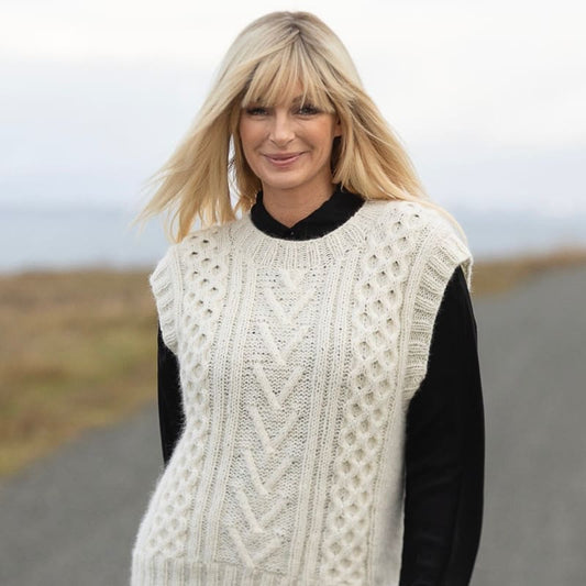 Strikk The Look: Sammen-vest natur