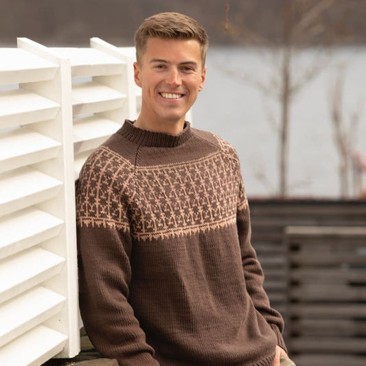 Strikk The Look: Sarr-genser brun