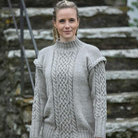 Strikk The Look: Sif-vikinggenser lys grå