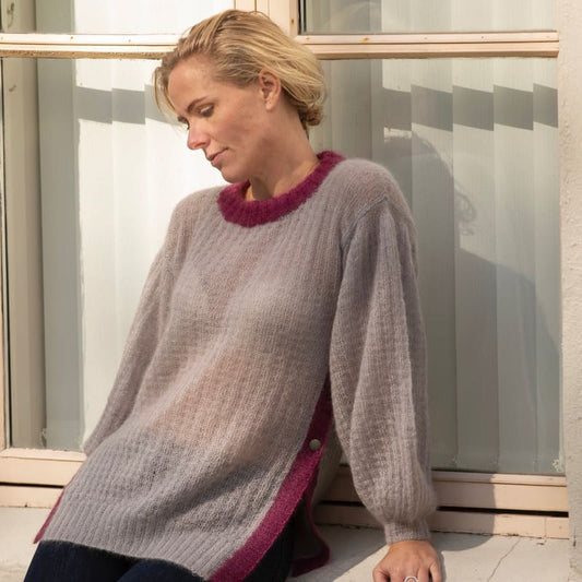 Strikk The Look: Sila-genser grå