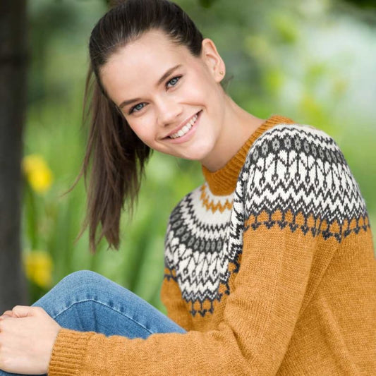 Strikk The Look: Silje-genser varm gul