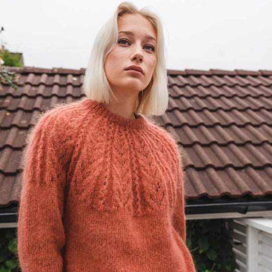 Strikk The Look: Soft-genser terracotta