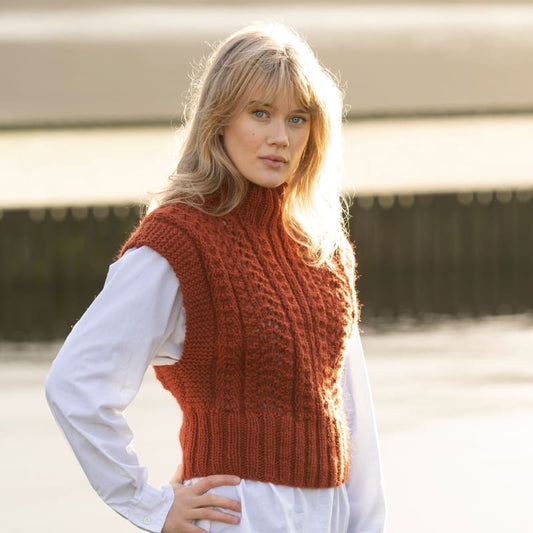 Strikk The Look: Solås-vest dame