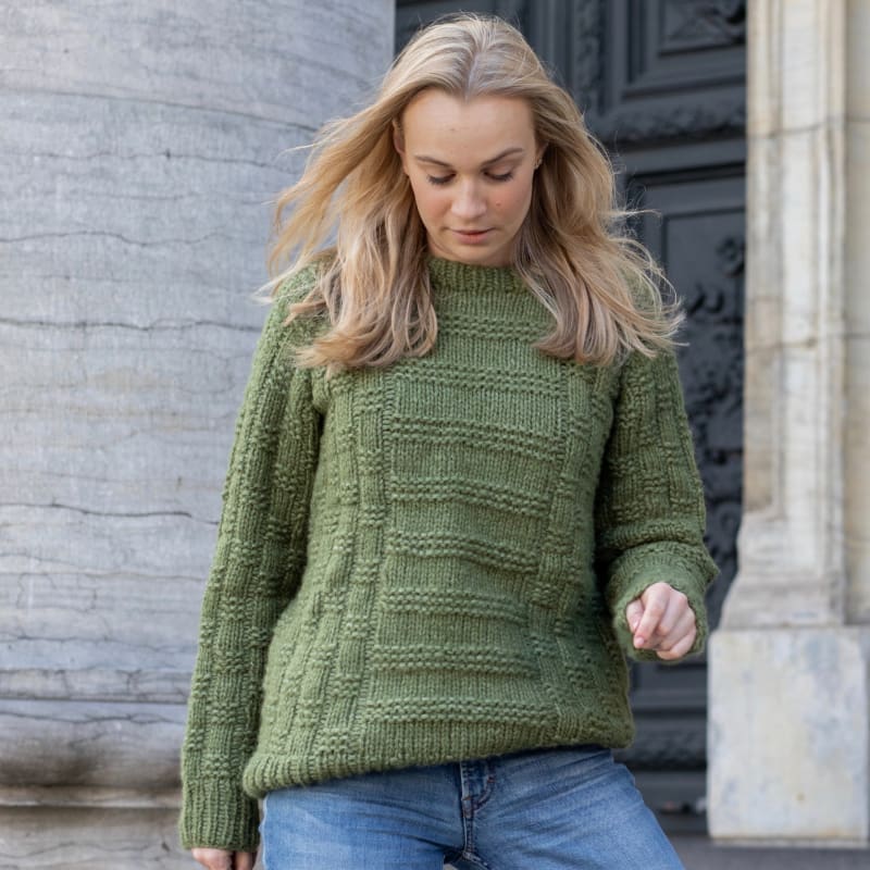 Strikk The Look: Stella-genser grønn