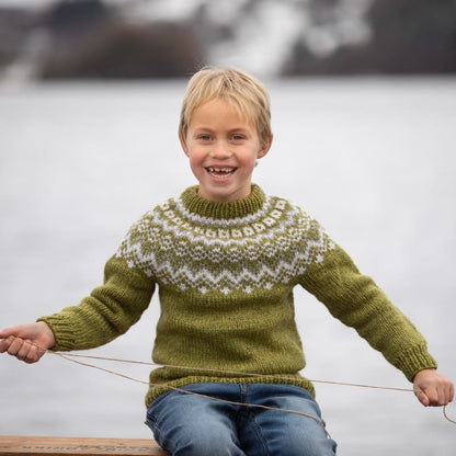 Strikk The Look: Stølen-genser Barn grønn
