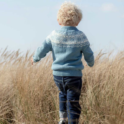 Strikk The Look: Tyri-genser barn dus sjøgrønn