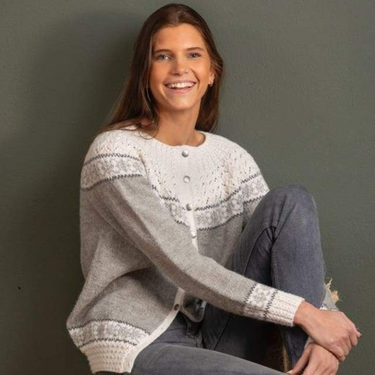 Strikk The Look: Vera-kofte grå