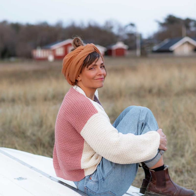 Strikk The Look: Vilja-cardigan hvit