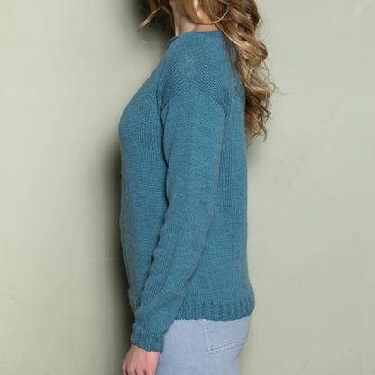 Strikk The Look: Visla-genser sjøgrønn